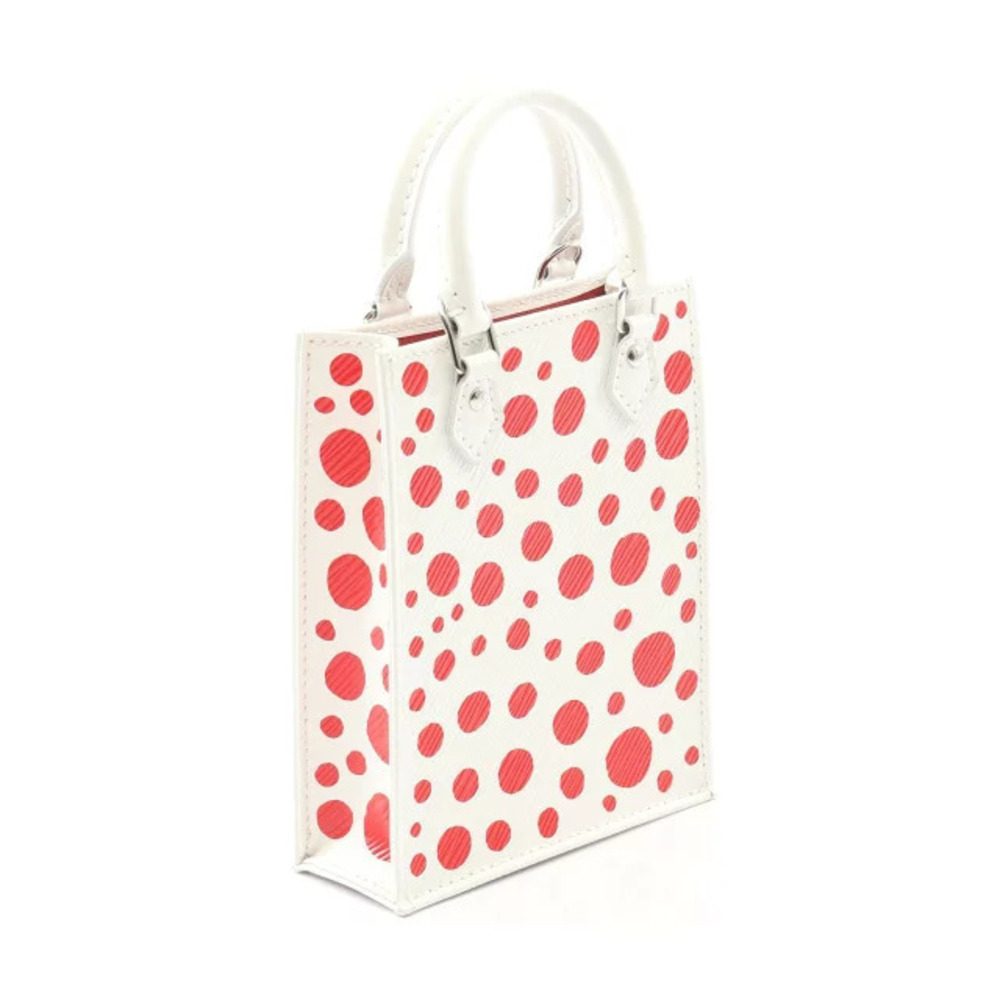 Louis Vuitton Leather Kusama Red Yayoi Sac White Epi Plat Handbag